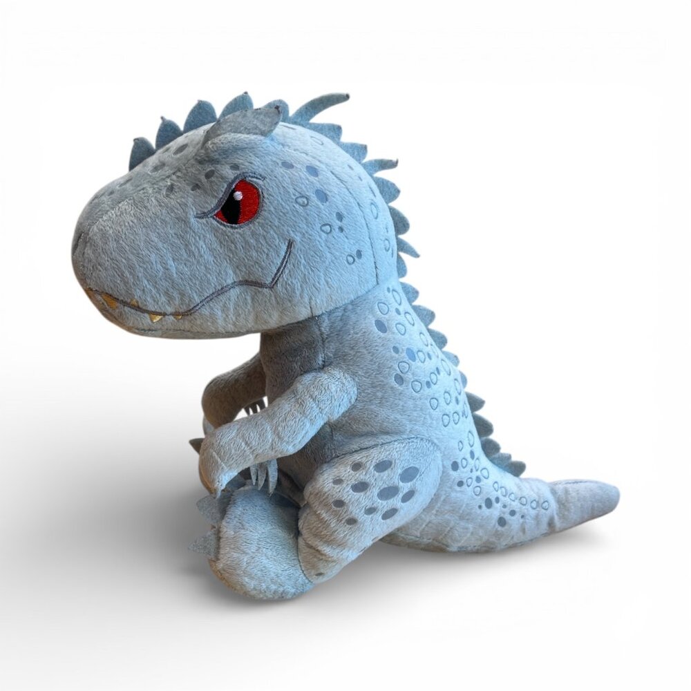 JURASSIC WORLD Indominus Rex Plush Toy 10" Red Eyes Tyrannosaurus Rex Dinosaur